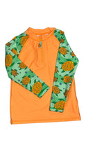 Load image into Gallery viewer, Long sleeve rashie - Terrific Turtles