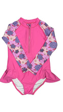 Load image into Gallery viewer, Girls long sleeve swimsuit - Terrific Turtles