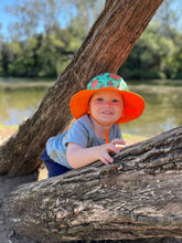 Load image into Gallery viewer, Sunsafe hat (orange) - Terrific Turtles