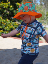 Load image into Gallery viewer, Sunsafe hat (orange) - Terrific Turtles