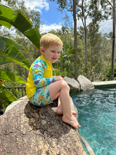 Load image into Gallery viewer, Boys boardshorts - Daring Dinosaurs