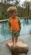 Load image into Gallery viewer, Boys boardshorts - Terrific Turtles