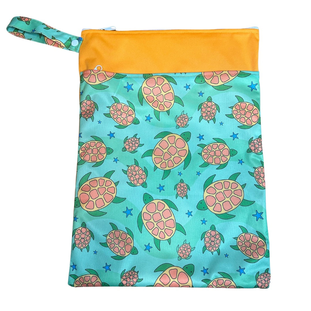 Orange Turtle Wet Bag